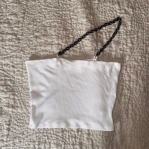 LF Emma & Sam, Diagonal Chain Strap Tube Top